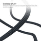 Pleciony kabel FIXED Power Watch Cable z wtykami USB-C/USB-C oraz ładowarką do zegarków Apple/Samsung Watch, 1,5 m, PD 60 W, szary