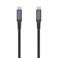 FIXED Braided Cable USB-C/USB-C, 1,2m, USB4 gen2 20Gbps, 4K 60Hz, 240W, gray