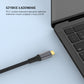 Kabel w oplocie FIXED Media Cable ze złączami USB-C/USB-C, PD 3.1, 2 m, USB4 Gen3 40Gbps, 8K60Hz, 240W, czarny