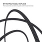 Kabel w oplocie FIXED Media Cable ze złączami USB-C/USB-C, PD 3.1, 2 m, USB4 Gen3 40Gbps, 8K60Hz, 240W, czarny