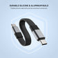 USB-C/USB-C-Kabel mit festem Clip und Karabiner, 3.2 Gen 2 10 Gbit/s, 4K60Hz, PD 240W, schwarz