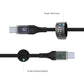 FIXED s Kabel do ładowania i transmisji danych ze złączami USB-C/USB-C i obsługą PD, 1,2 m, USB 2.0, 100 W, czarny