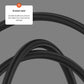 Nabíjací a dátový kábel FIXED s displejom s konektormi USB-C/USB-C a podporou PD, 1.2m, USB 2.0, 100W, čierny