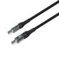FIXED Cable USB-C/USB-C with display, PD support, 2m, USB 2.0, 100W, black