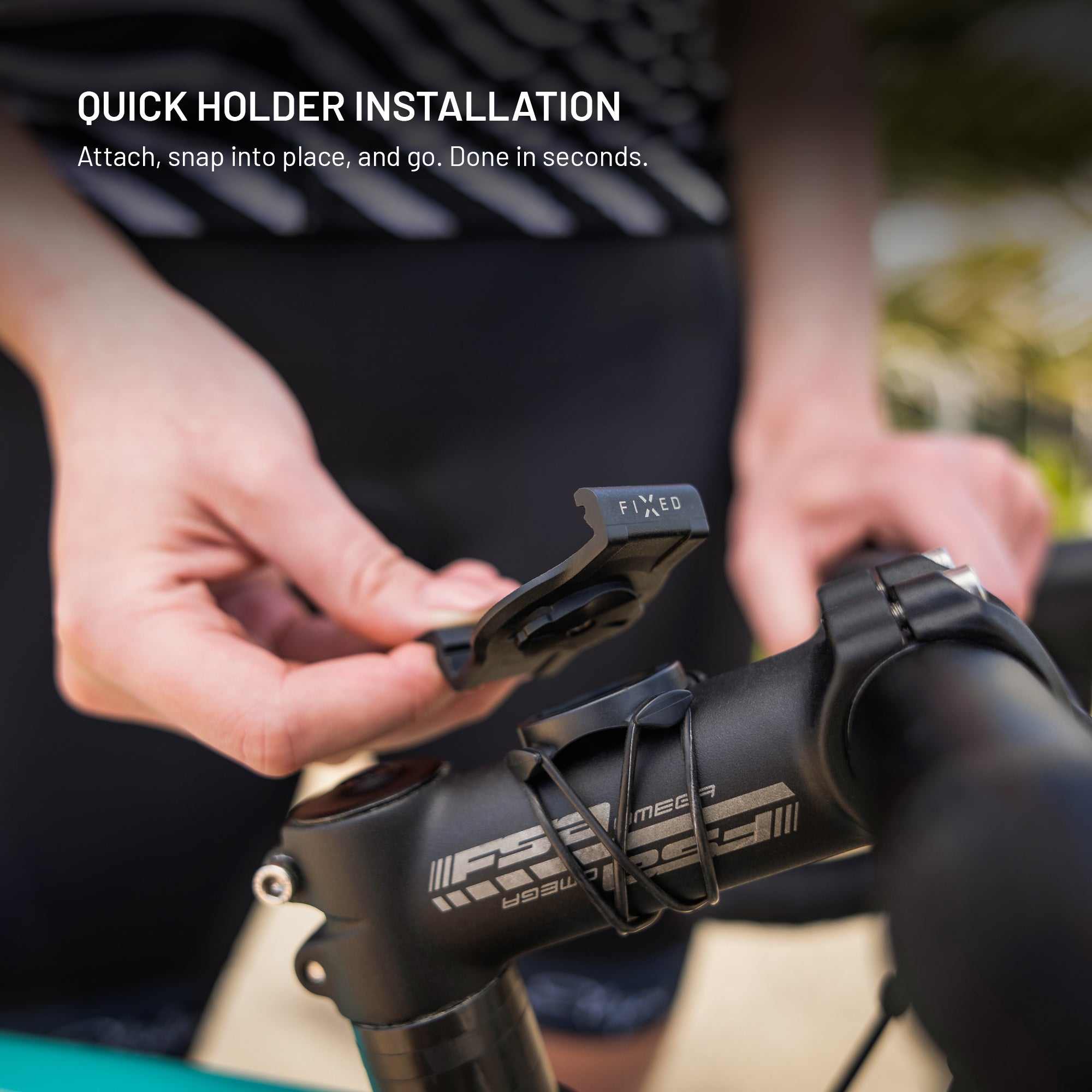 FIXED Dock für Garmin 26 mm, schwarz