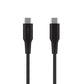 FIXED Liquid Silicone Cable USB-C/USB-C, 0,3m, 60W, black