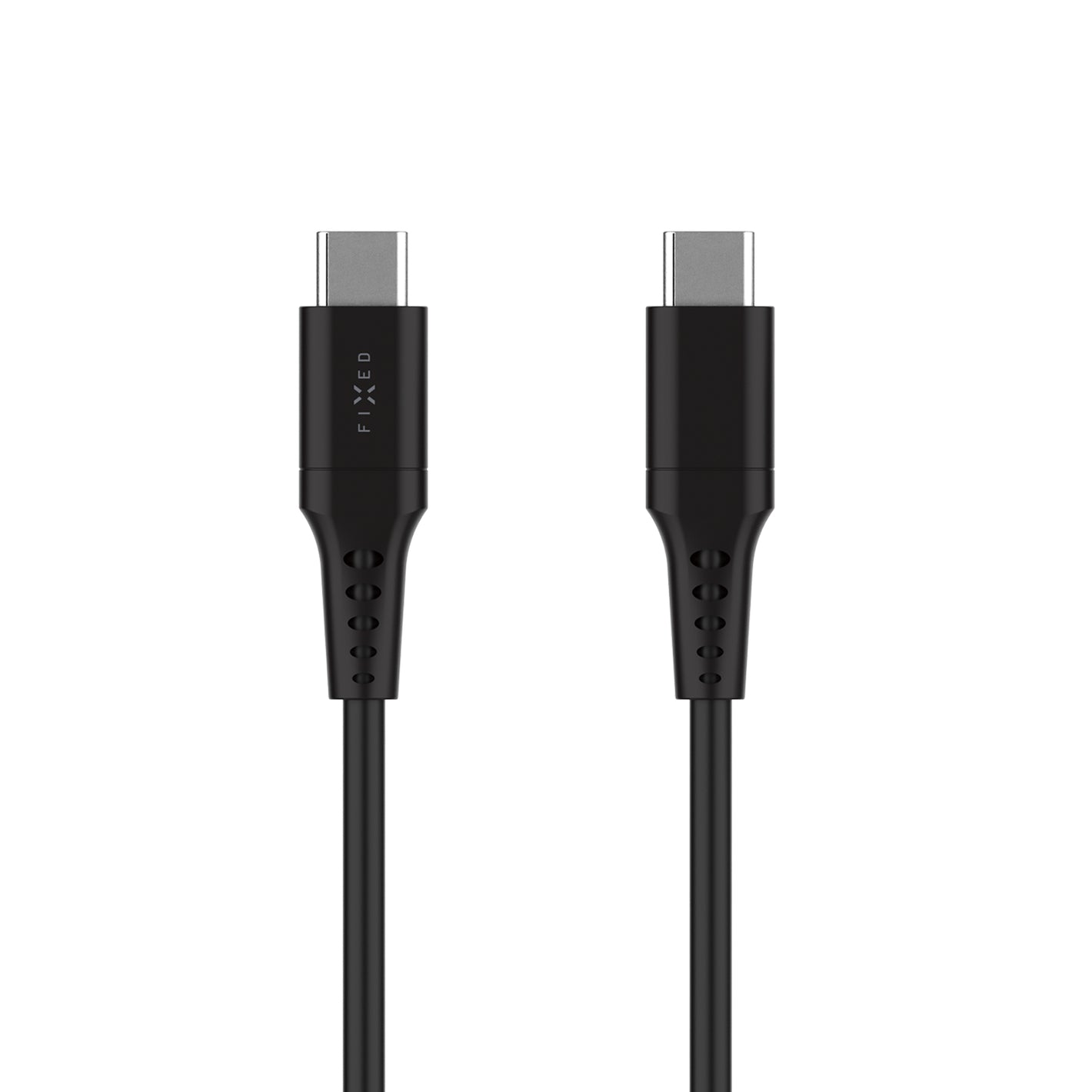 FIXED Liquid Silicone Cable USB-C/USB-C, 0,3m, 60W, black
