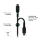 FIXED Liquid Kabel silikonowy USB-C/USB-C, 1,2 m, 60 W, czarny