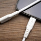 FIXED Liquid Silicone Cable USB-C/USB-C, 1,2m, 60W, white