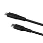 FIXED Liquid Silicone Kabel USB-C/Lightning, 2m, schwarz