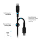 FIXED Liquid Kabel silikonowy USB-C/Lightning, 2 m, czarny