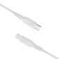 FIXED Liquid Silicone Kabel USB-C/Lightning, 2m, weiß