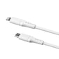 FIXED Liquid Silicone Kabel USB-C/Lightning, 2m, weiß
