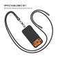 Kabel pleciony FIXED Neck Cable do telefonów z tylną obudową i złączami USB-C/USB-C, 1,6 m, PD 60 W, 480 Mb/s, czarny
