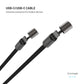 FIXED Neck Cable USB-C/USB-C, 1.6m, PD 60W, black