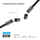 FIXED Neck Cable USB-C/USB-C, 1.6m, PD 60W, black