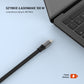 Kabel zwijany FIXED ze złączami USB-C/USB-C, 1 m, PD 100 W, 480 Mb/s, szary