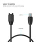 FIXED USB-C Charging Cable for Garmin Forerunner/Fenix/Venu/Vívoactive/Instinct, 2m, black