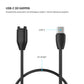Kabel USB-C do ładowaniaFIXEDpro smartwatch Garmin Forerunner/Fenix/Venu/Vívoactive/Instinct, 2 m, czarny