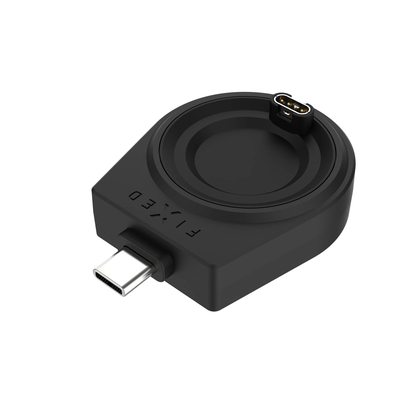 Adapter ładowania USB-C FIXED pro smartwatch Garmin Fenix 5/6/7/7X/8, Epix, Venu 2/3/3S, Vívoactive 3/4/5, czarny