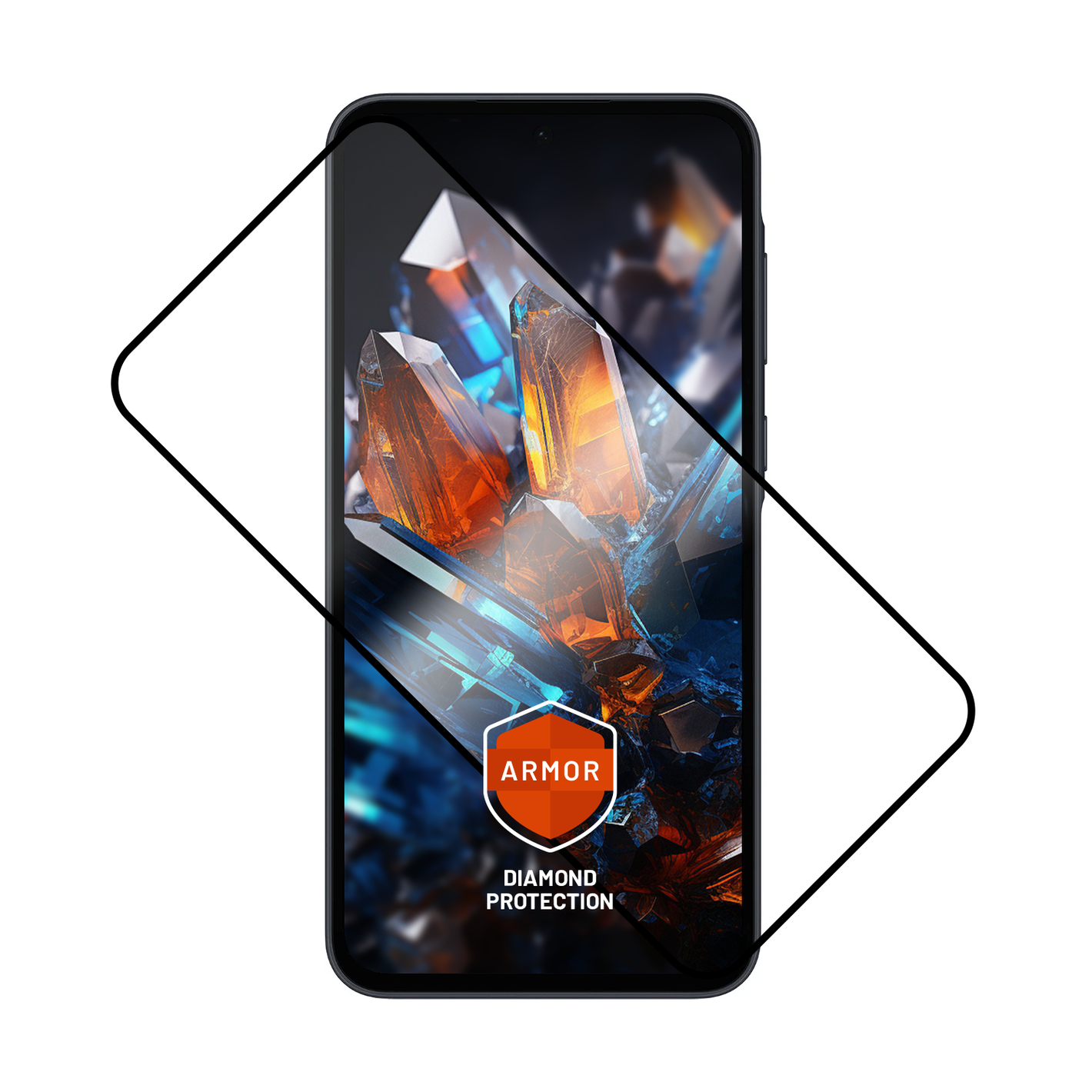 Prémiové ochranné tvrzené sklo FIXED Armor s aplikátorem pro Samsung Galaxy A35 5G, černé