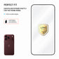 Extrem widerstandsfähiges Hartglas FIXED Long-Life mit anti-dust applikator für Apple iPhone 18 Pro Max/17 Pro Max, schwarz