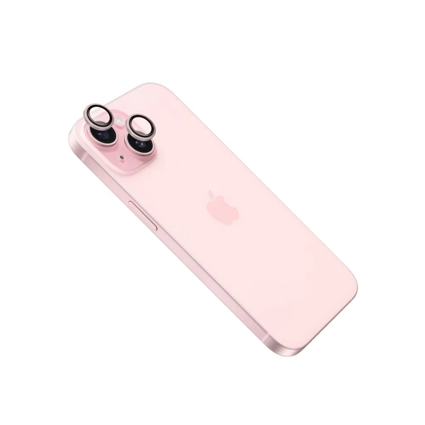 Ochranná skla čoček fotoaparátů FIXED Camera Glass pro Apple iPhone 15/15 Plus, růžová - FIXED