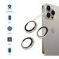 Ochranná skla čoček fotoaparátů FIXED Camera Glass pro Apple iPhone 16 Pro/16 Pro Max, přírodní titan