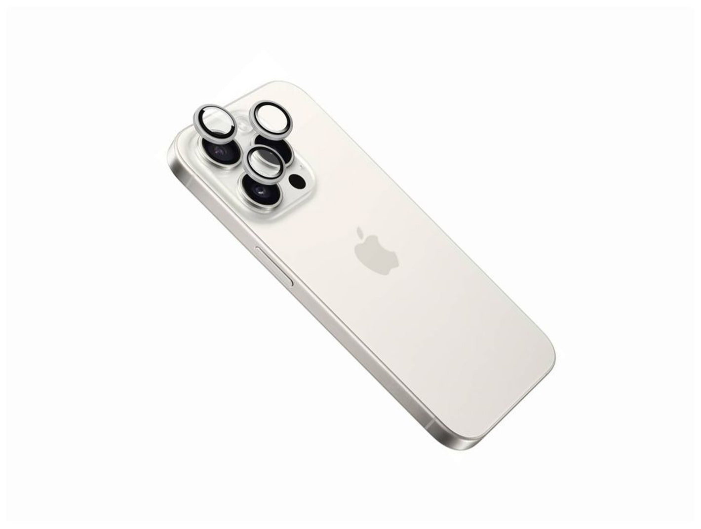 Ochranná skla čoček fotoaparátů FIXED Camera Glass pro Apple iPhone 16 Pro/16 Pro Max, bílý titan - FIXED