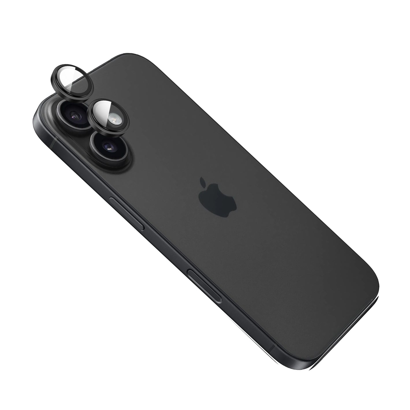 Ochranná skla čoček fotoaparátů FIXED Armor Camera Glass pro Apple iPhone 17, černá