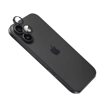 Ochranná skla čoček fotoaparátů FIXED Armor Camera Glass pro Apple iPhone 17, černá