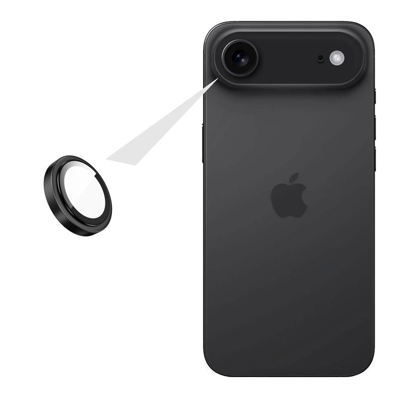 Ochranné sklá šošoviek fotoaparátov FIXED Armor Camera Glass pre Apple iPhone Air, čierna