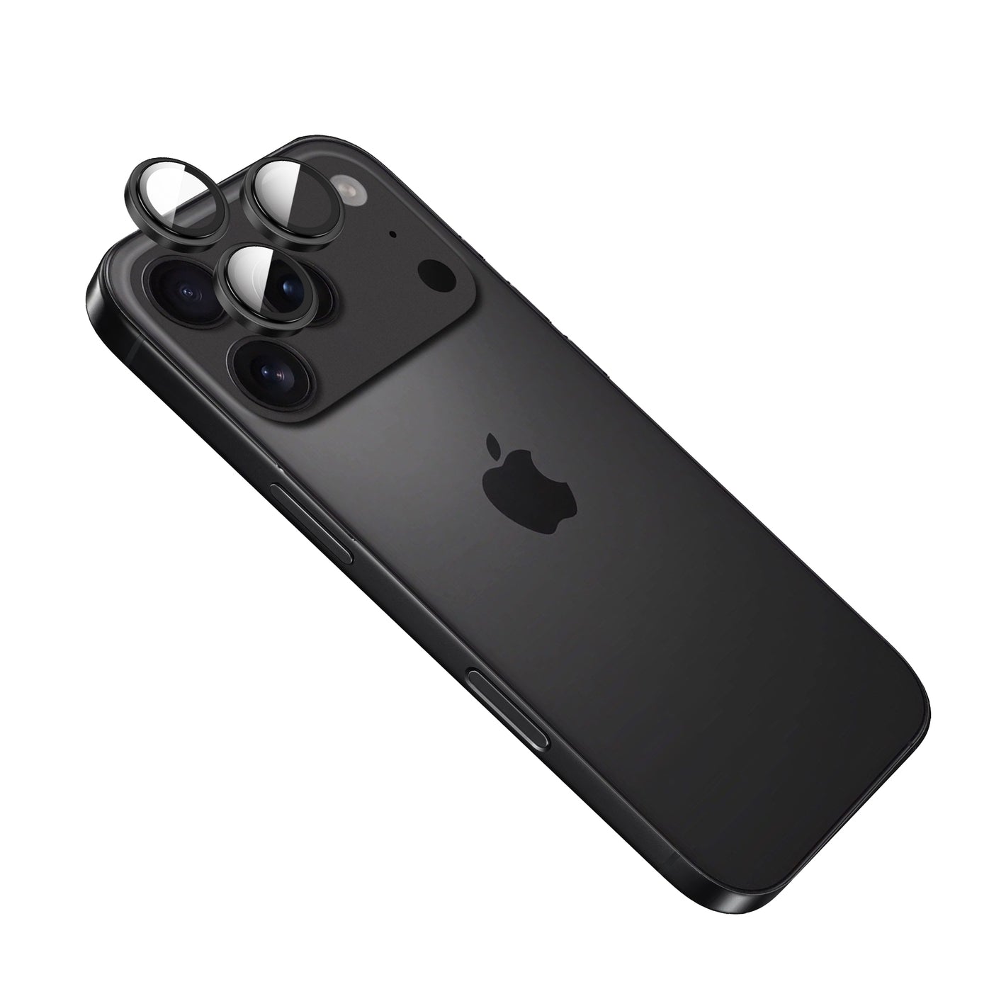 Ochranná skla čoček fotoaparátů FIXED Armor Camera Glass pro Apple iPhone 17 Pro/Pro Max, černá