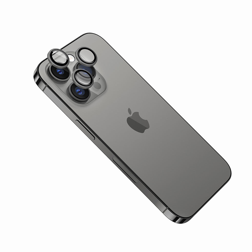 Ochranné sklá šošoviek fotoaparátov FIXED Camera Glass pre Apple iPhone 11/12/12 Mini, space gray