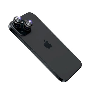 Saphir-Kameraobjektivschutz FEST Saphir-Kameraglas für Apple iPhone 15/Plus, schwarz