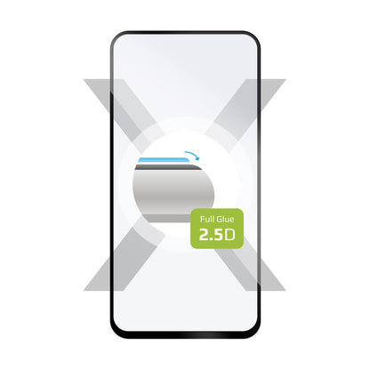 FIXED Full-Cover 2,5D Schutzglas für Motorola Moto G14, schwarz