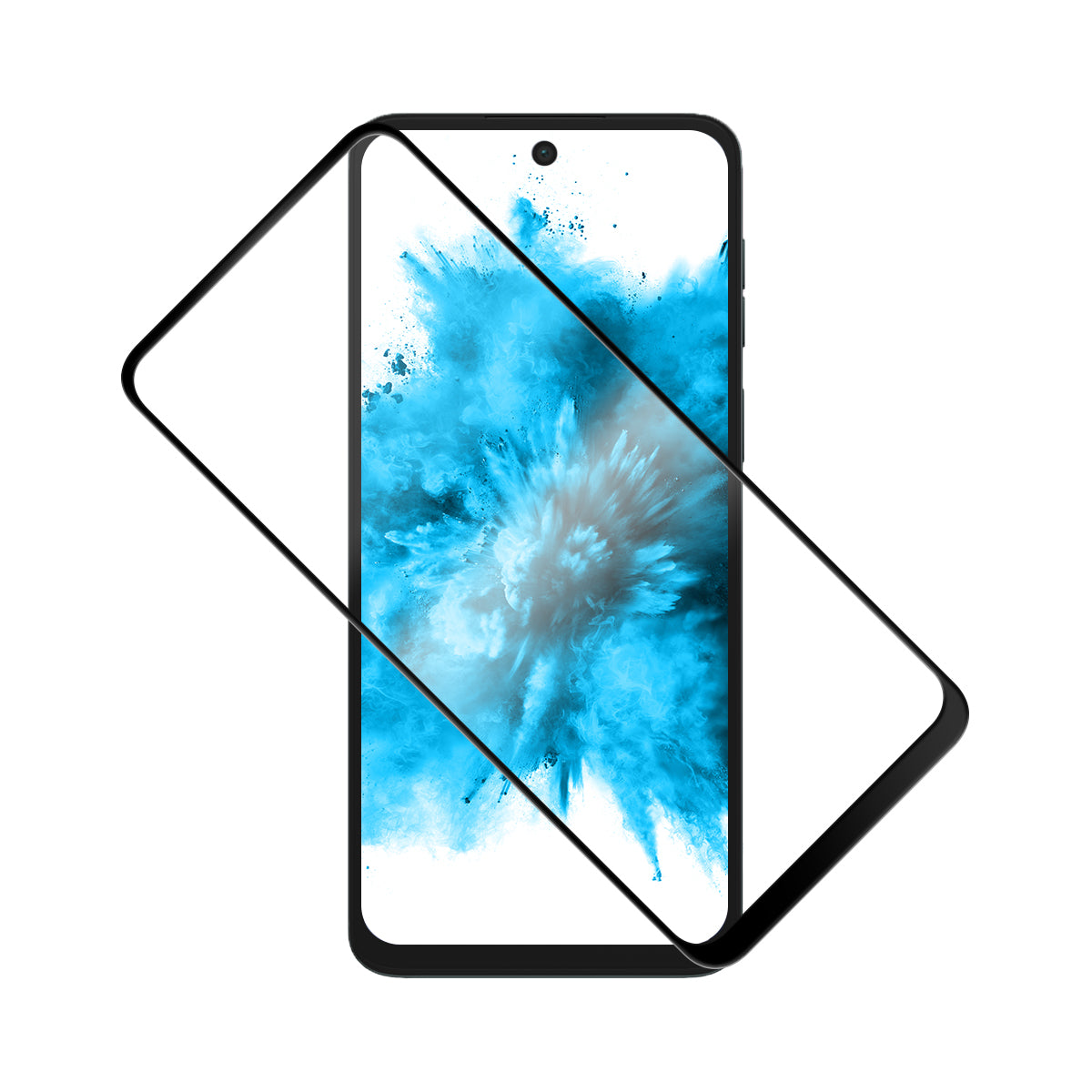 Ochranné tvrdené sklo FIXED Full-Cover pre Motorola Moto G55 5G, čierne