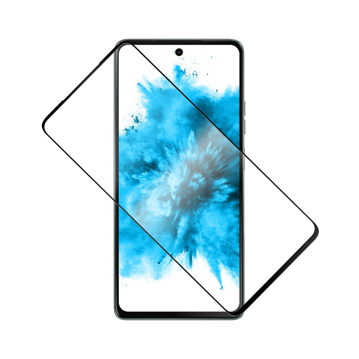 Ochranné tvrdené sklo FIXED Full-Cover pre Motorola Moto G75 5G, čierne