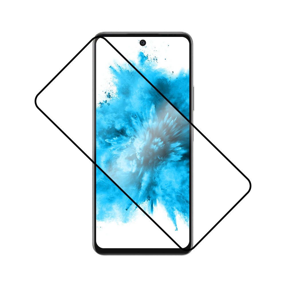 FIXED Full-Cover Ochronne szkło hartowane do Infinix Hot 50 4G, przylepne na cały ekran, czarne