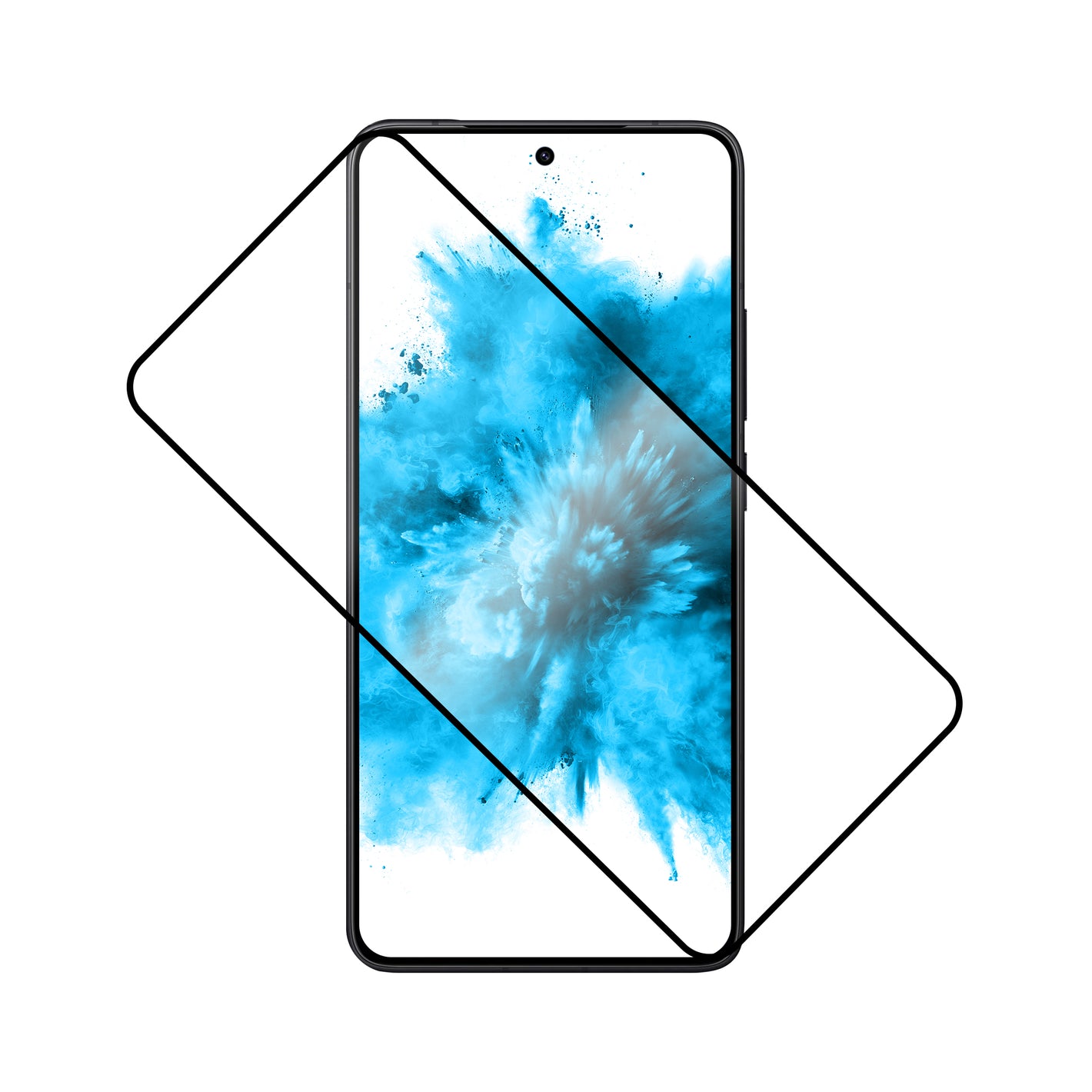 Ochranné tvrdené sklo FIXED Full-Cover pre POCO F7, lepenie cez celý displej, čierne