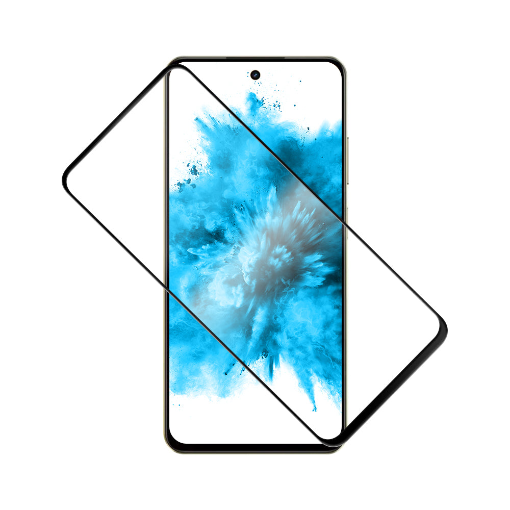 Ochranné tvrdené sklo FIXED Full-Cover pre Realme 14x 5G, lepenie cez celý displej, čierne
