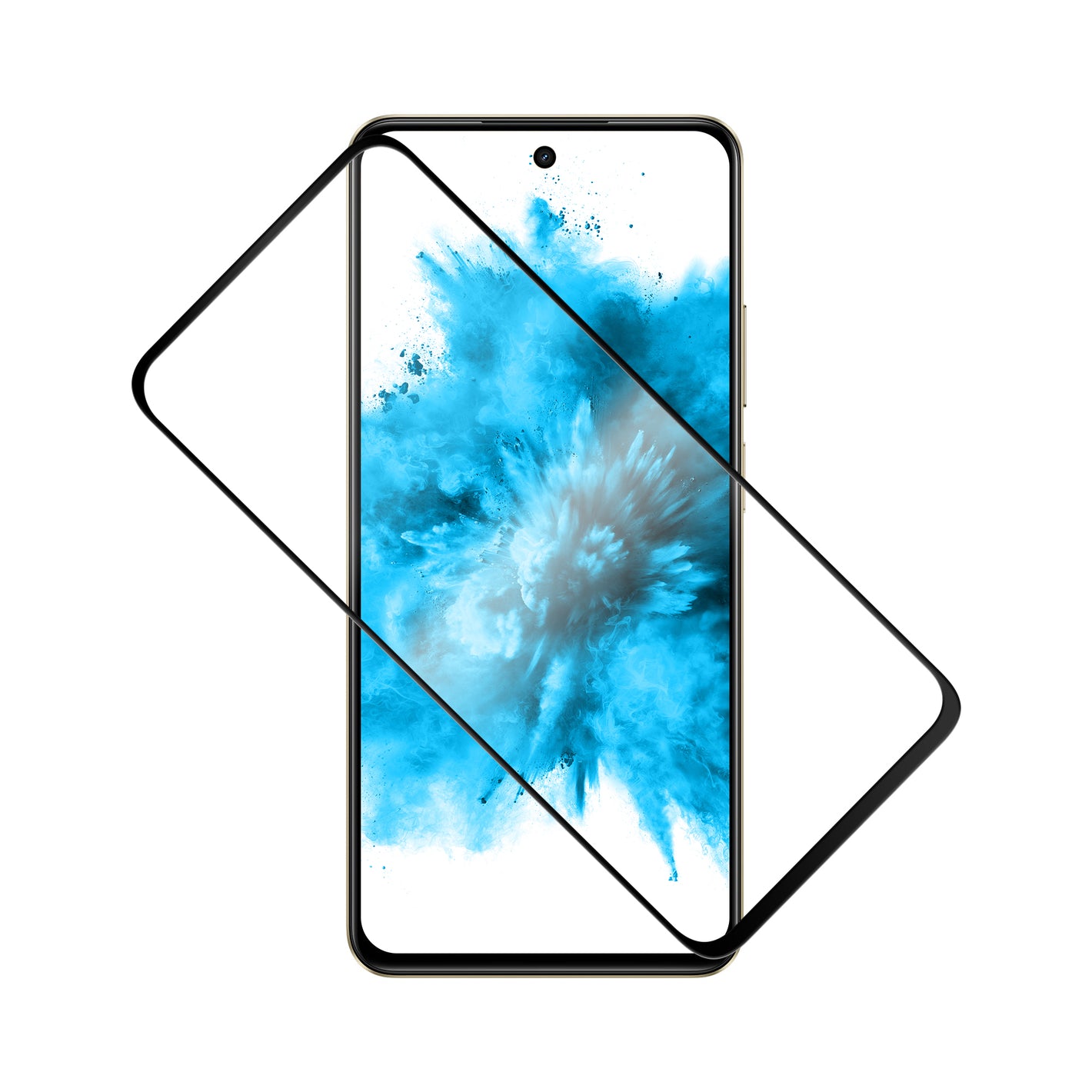 Ochranné tvrdené sklo FIXED Full-Cover pre Realme C75 4G, lepenie cez celý displej, čierne