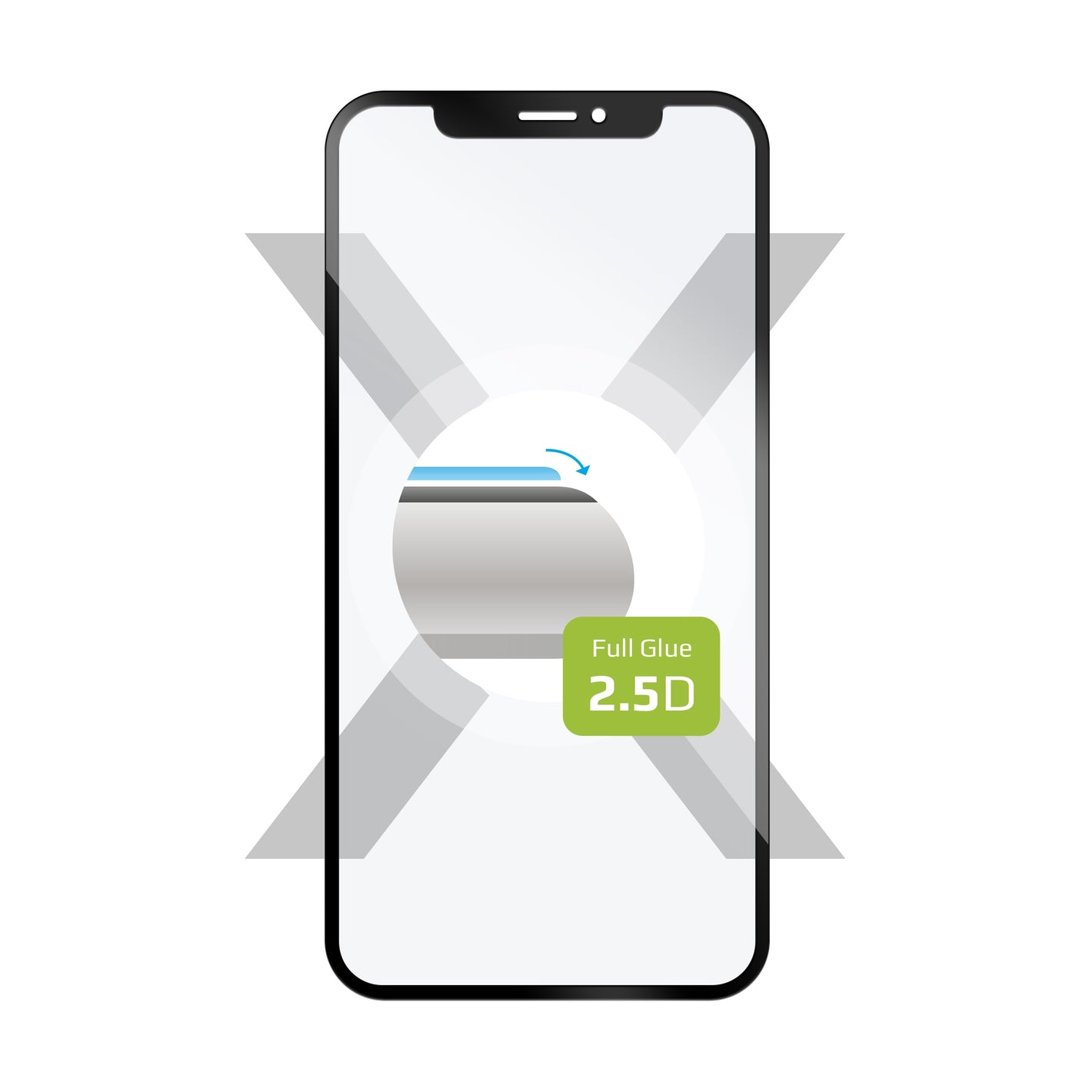 Ochranné tvrdené sklo FIXED Full-Cover pre Samsung Galaxy A41, čierne