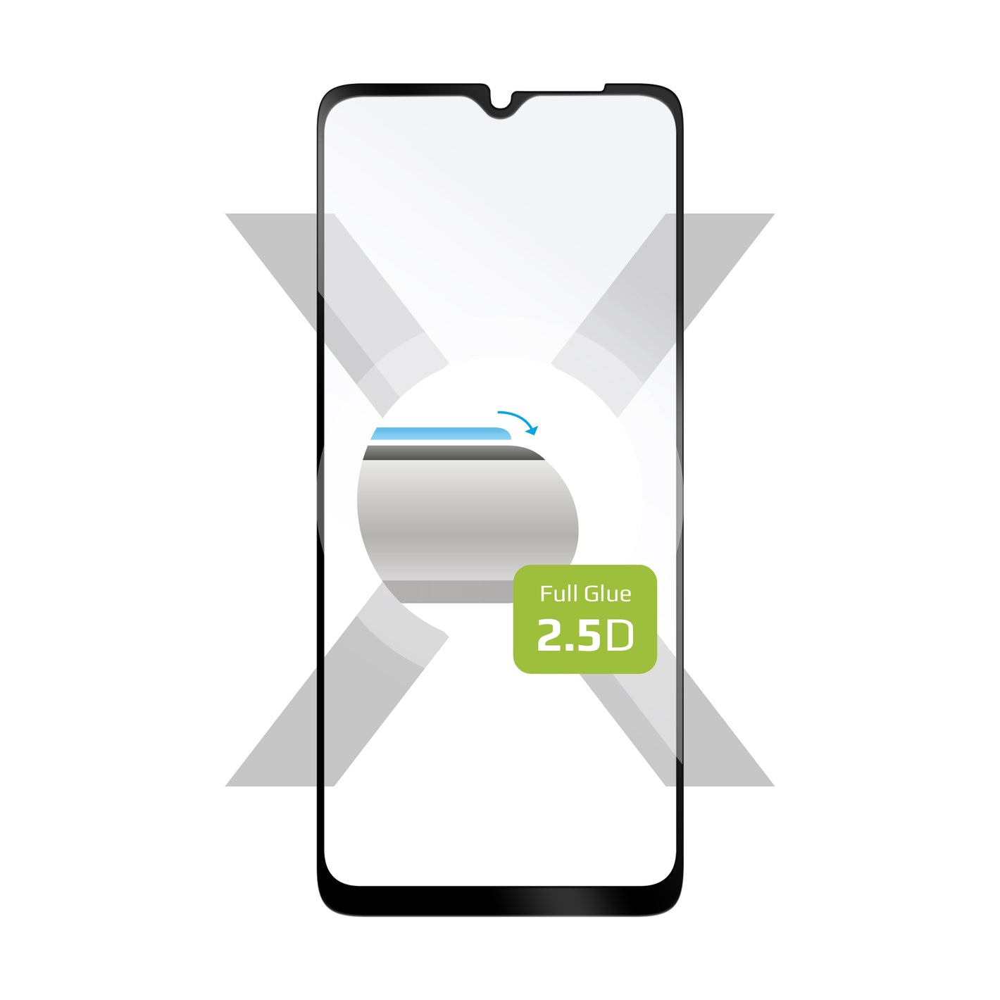 Ochranné tvrdené sklo FIXED Full-Cover pre Samsung Galaxy A13/A13 5G, čierne
