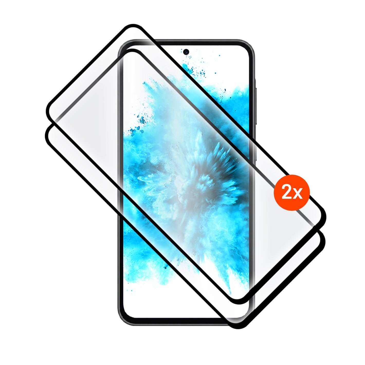 Tvrdené sklo FIXED Full-Cover s aplikátorom pre Samsung Galaxy A27 5G, 2ks, čierne