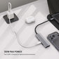 5-Port-USB-C-Festverteiler aus Aluminium, für Laptops und Tablets, 100 W, PD 3.0, Space Grau