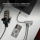 4-Port-USB-C-Hub aus Aluminium (fest montiert) mit USB-A-Adapter, Space Grau