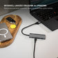 4-portowy aluminiowy hub USB-C FIXED HUB Port z adapterem USB-A, space gray