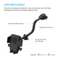 Univerzální držák do auta FIXED Iconiq Flex XL s flexibilní ohebnou nohou na sklo nebo na palubní desku, černý