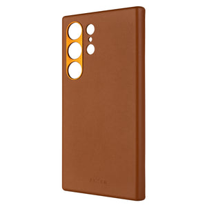 Kožený zadný kryt FIXED MagLeather s podporou MagSafe pre Samsung Galaxy S24 Ultra, hnedý